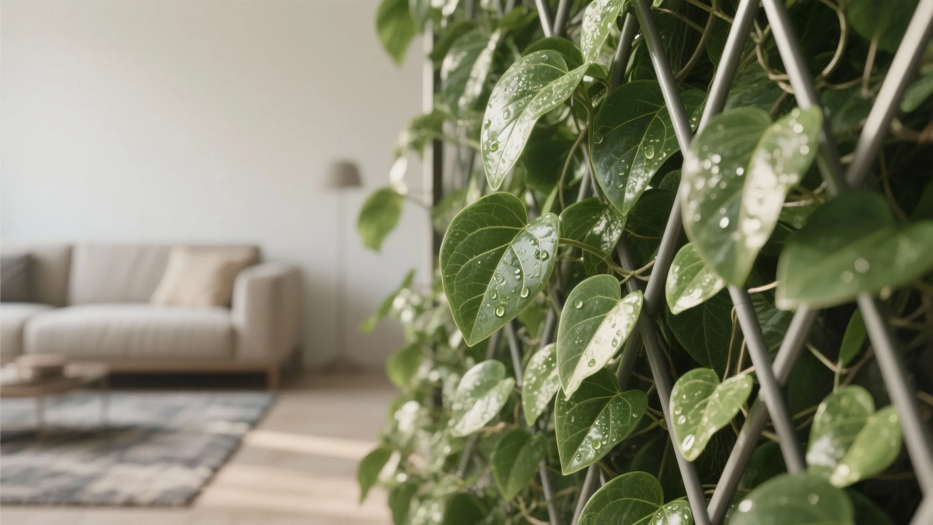 4. Soft partitions: rugs, seating, and green screens