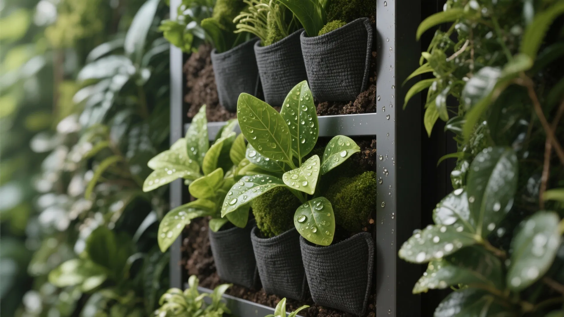 Vertical Garden on the Front Boundary Wall