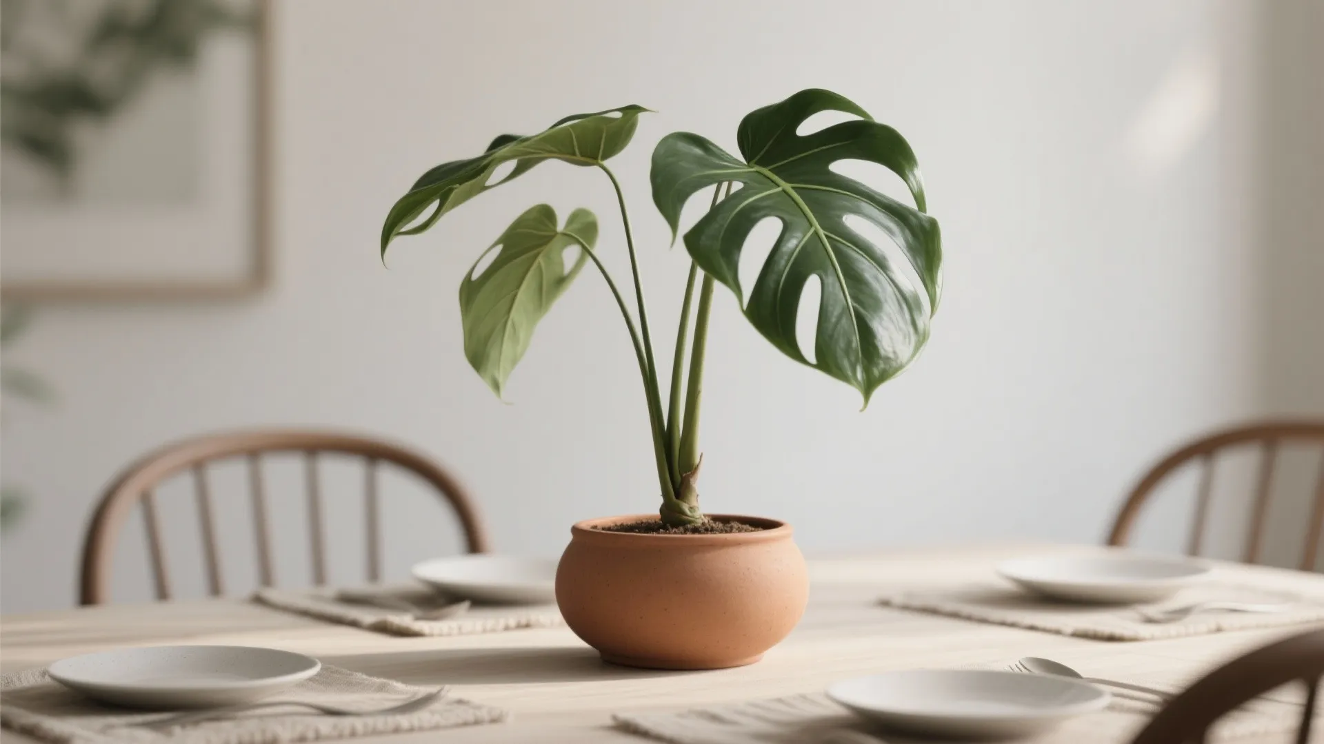 5. Greenery and Minimal Accessories