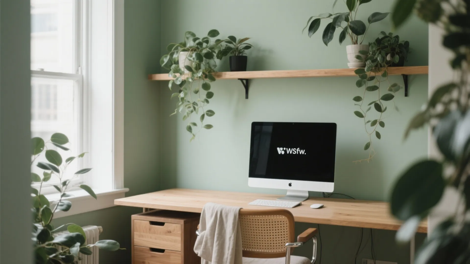 2) Biophilic Greens and Nature-Inspired Blues