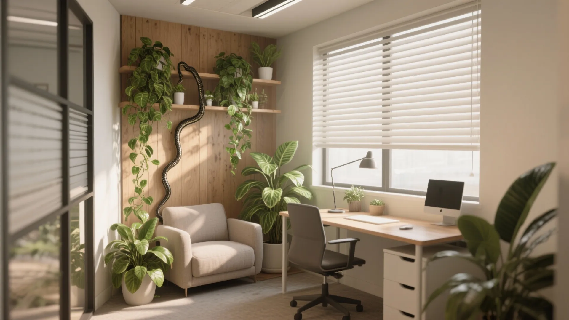 9. Green Corners with Low-Maintenance Plants