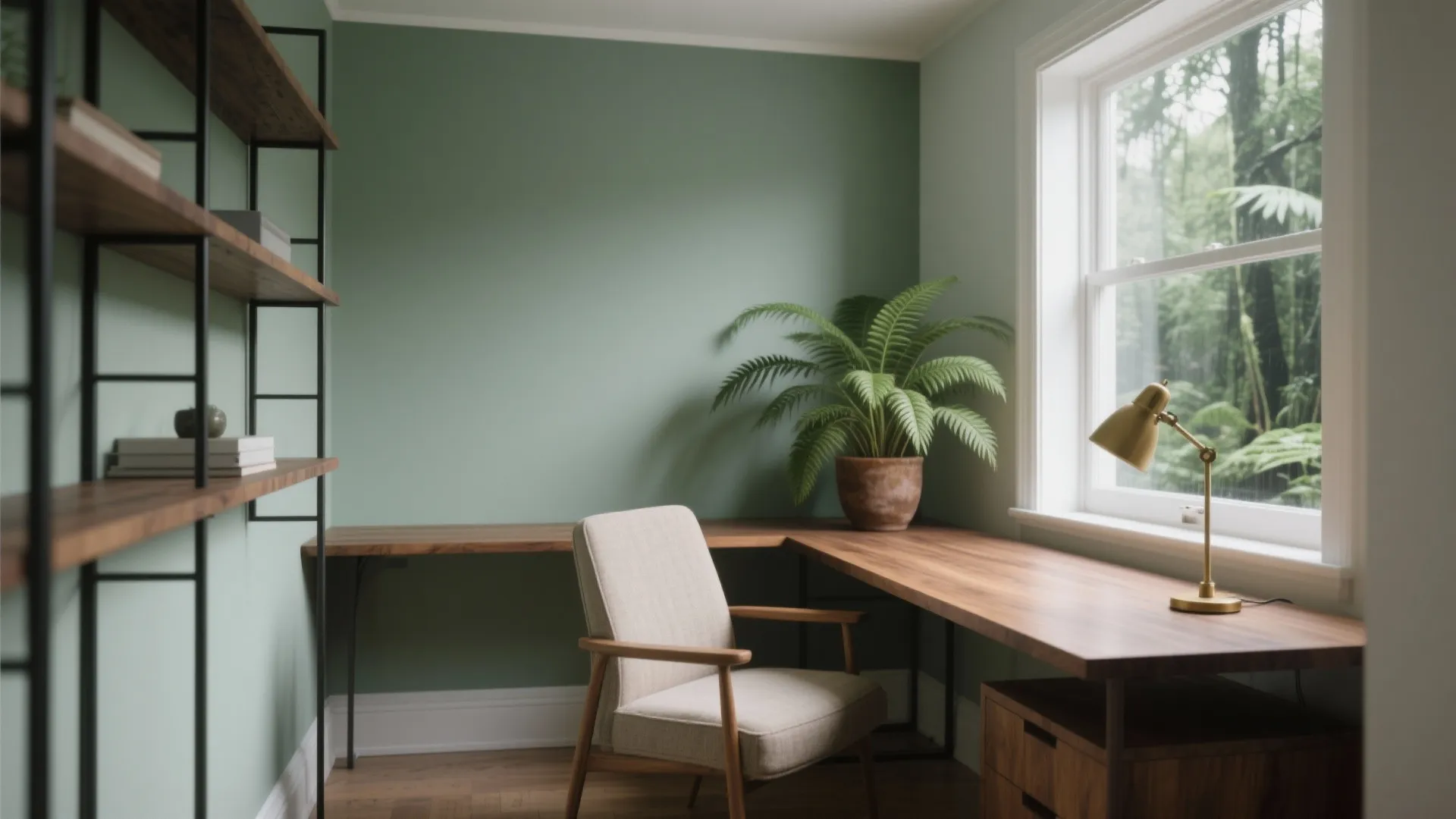 Office Green Paint: 5 Fresh Ideas: Practical, small-office green paint inspirations that pack personality