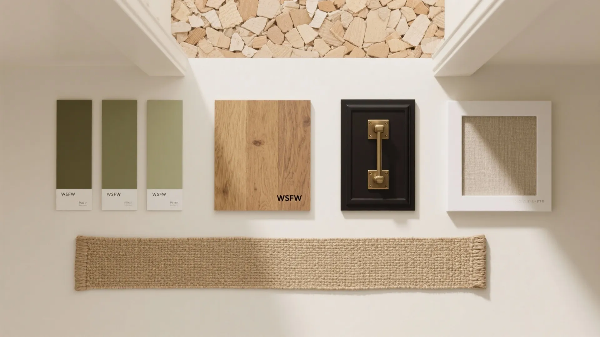 Earthy greens for calm transitions