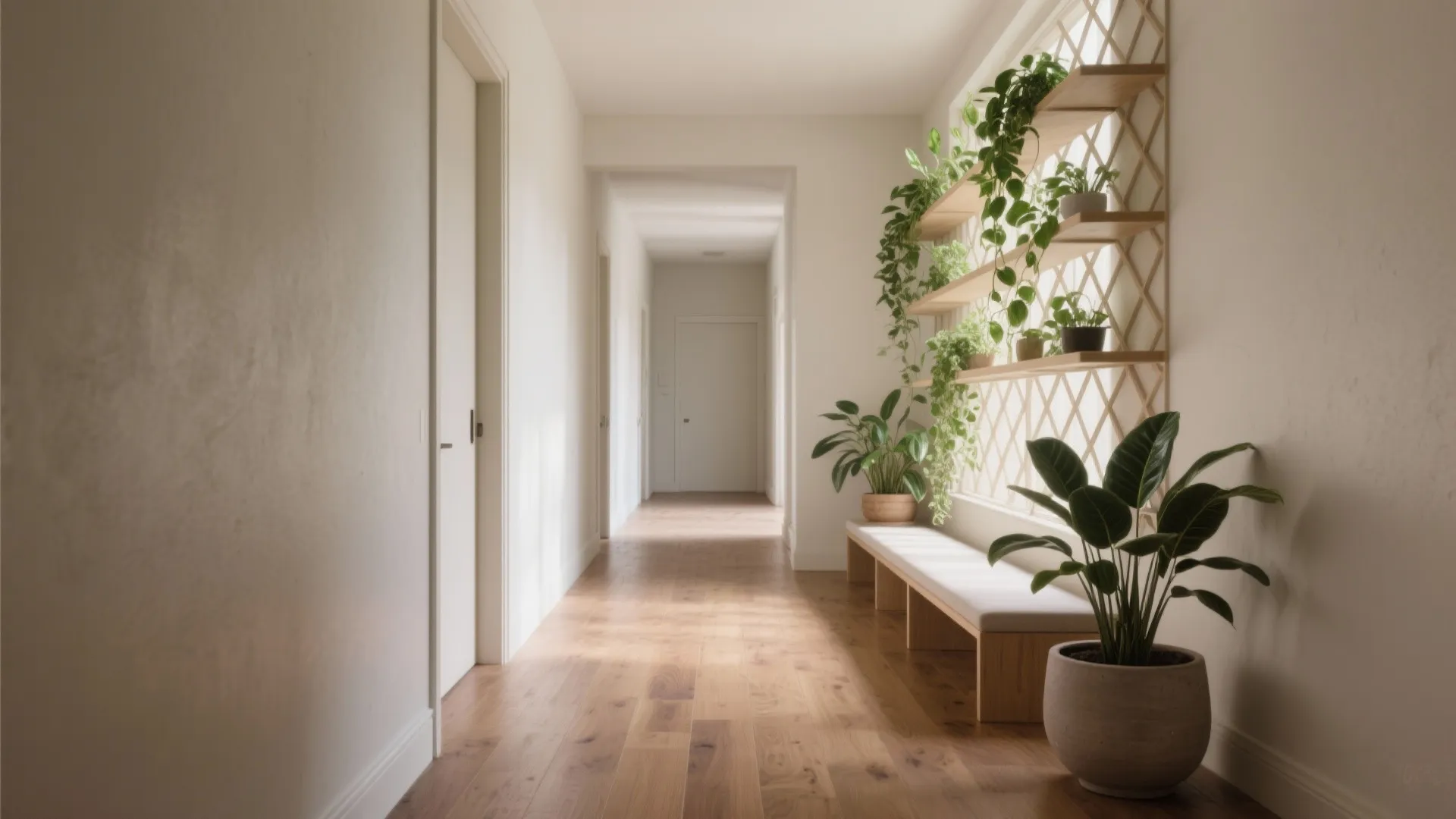 Green Partition: Planters, Trellis, and Biophilic Layers