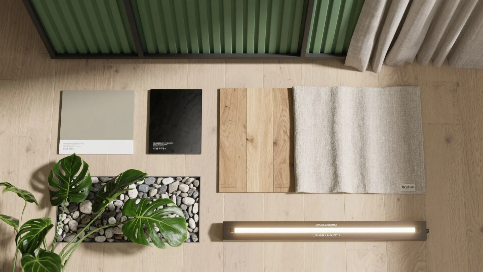 Green Partition: Planter Walls and Slim Trellises