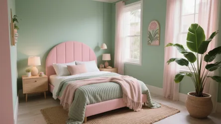 Green & Pink Bedroom Decorating Ideas — 5 Fresh Looks