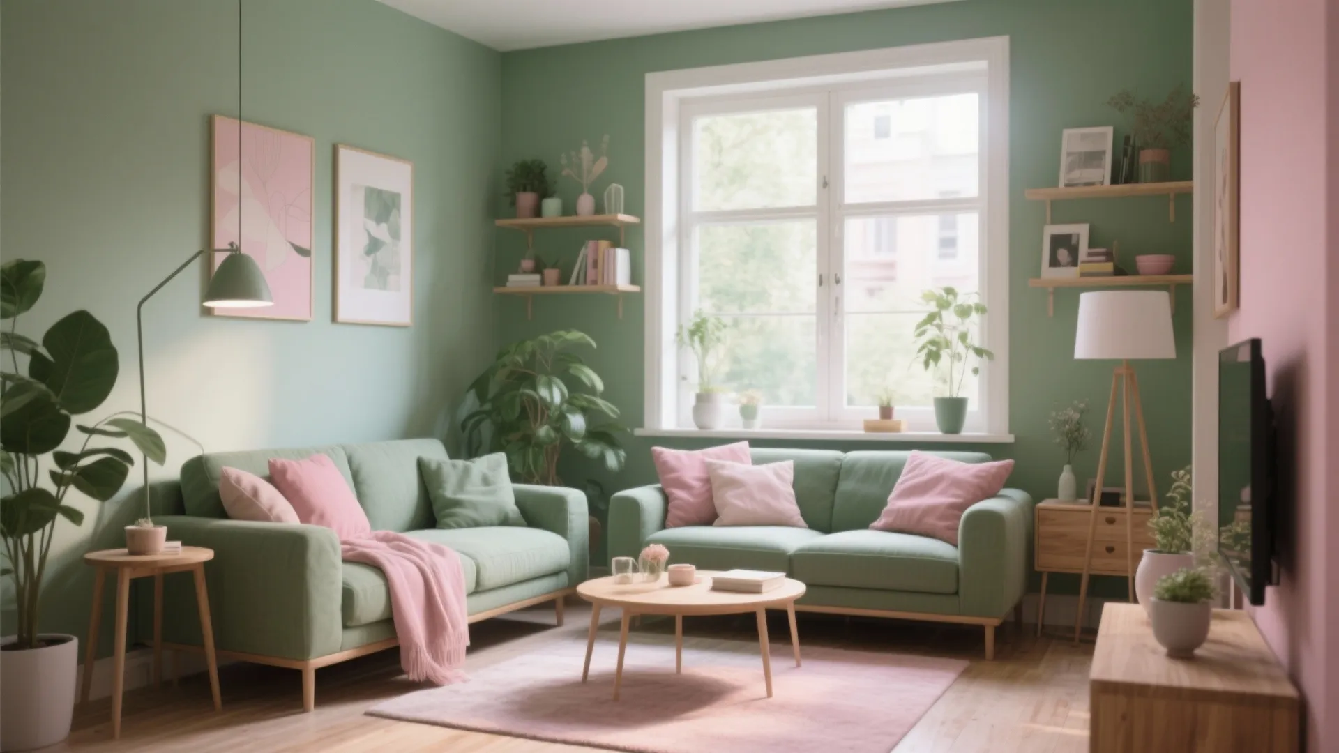 10 Green and Pink Living Room Ideas: Creative, Modern and Cozy Green + Pink Inspirations for Any Size Space