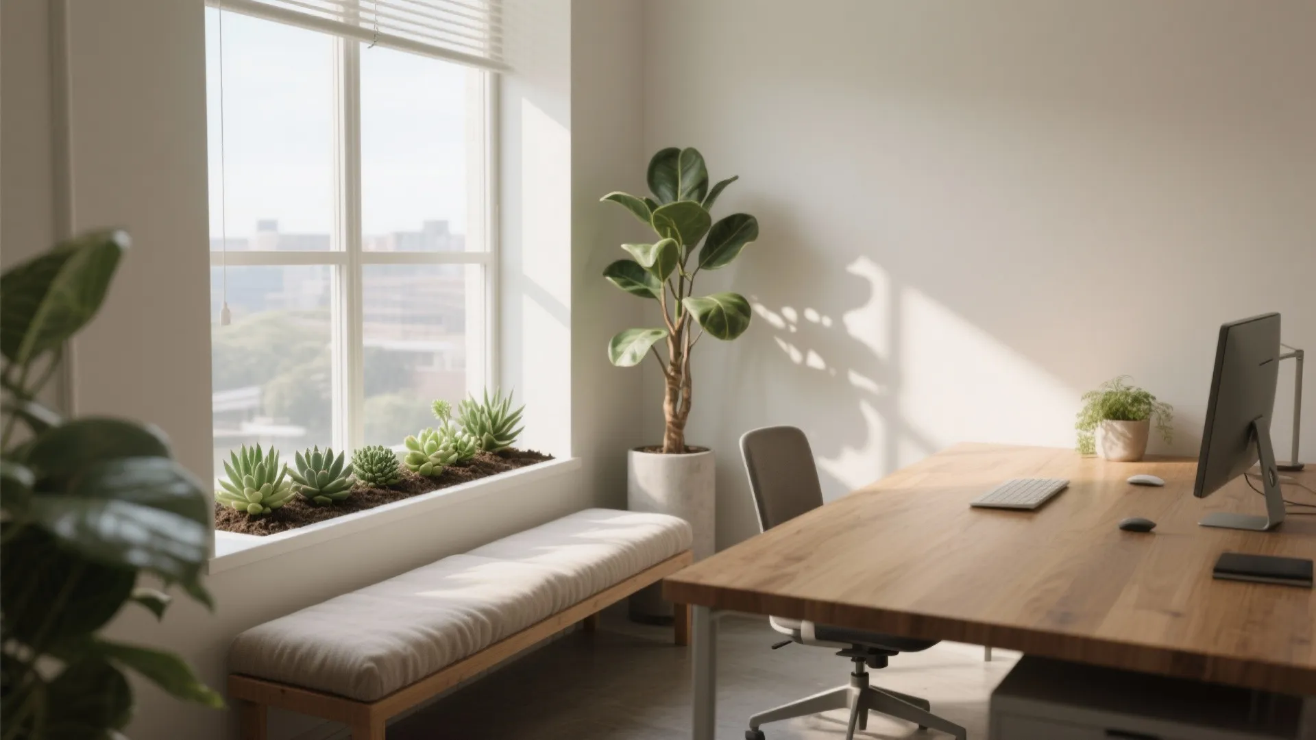 5. Green Pocket: Biophilic Office with Natural Light