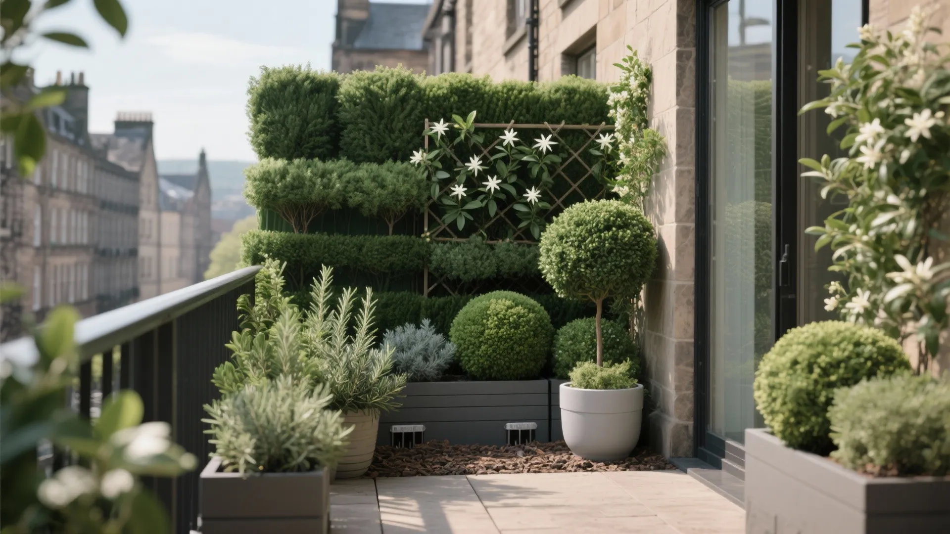 Green privacy layers that thrive in the wind