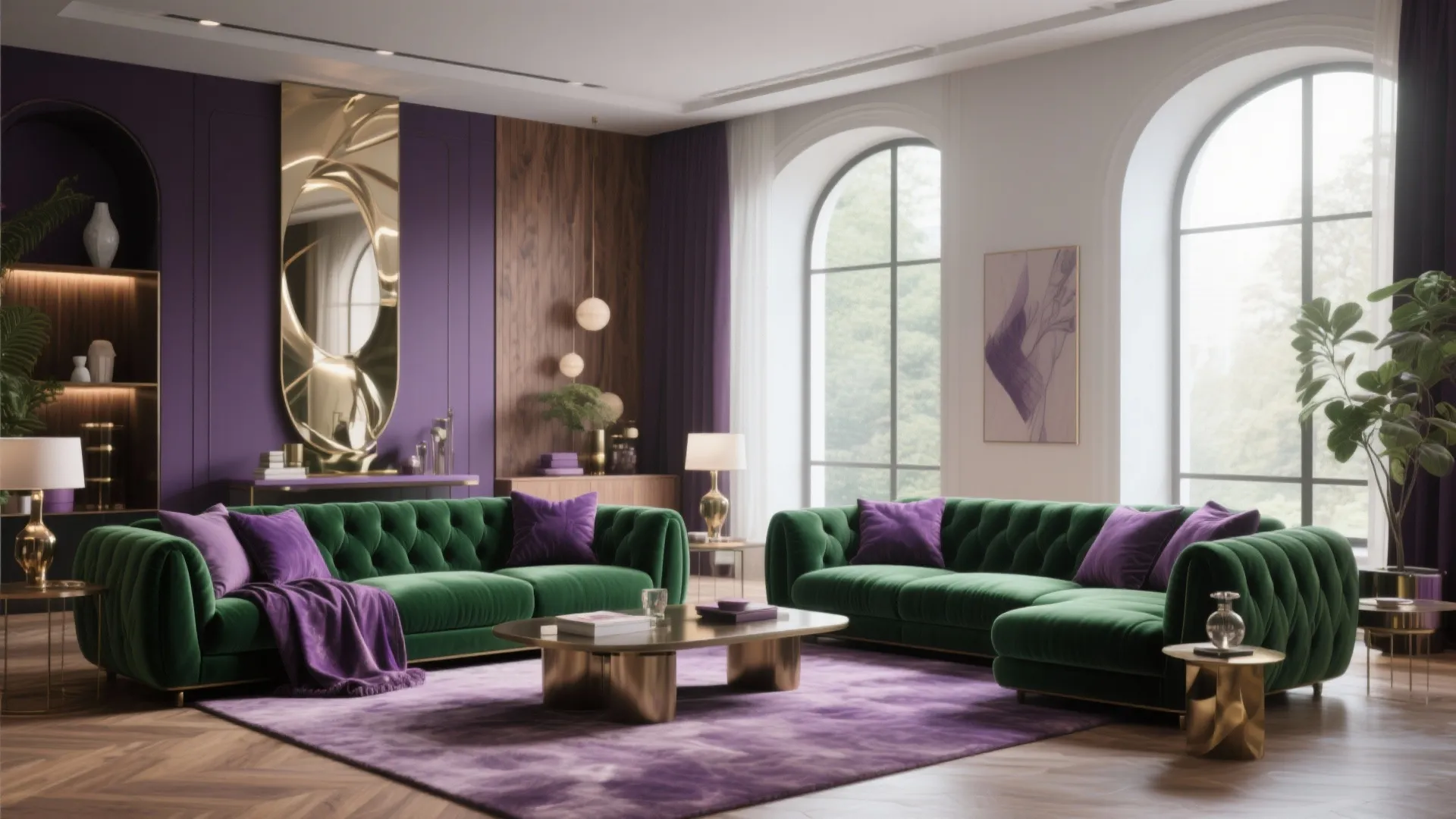 10 Green and Purple Living Room Ideas: Creative and Stylish Ways to Combine Green and Purple in Your Living Room