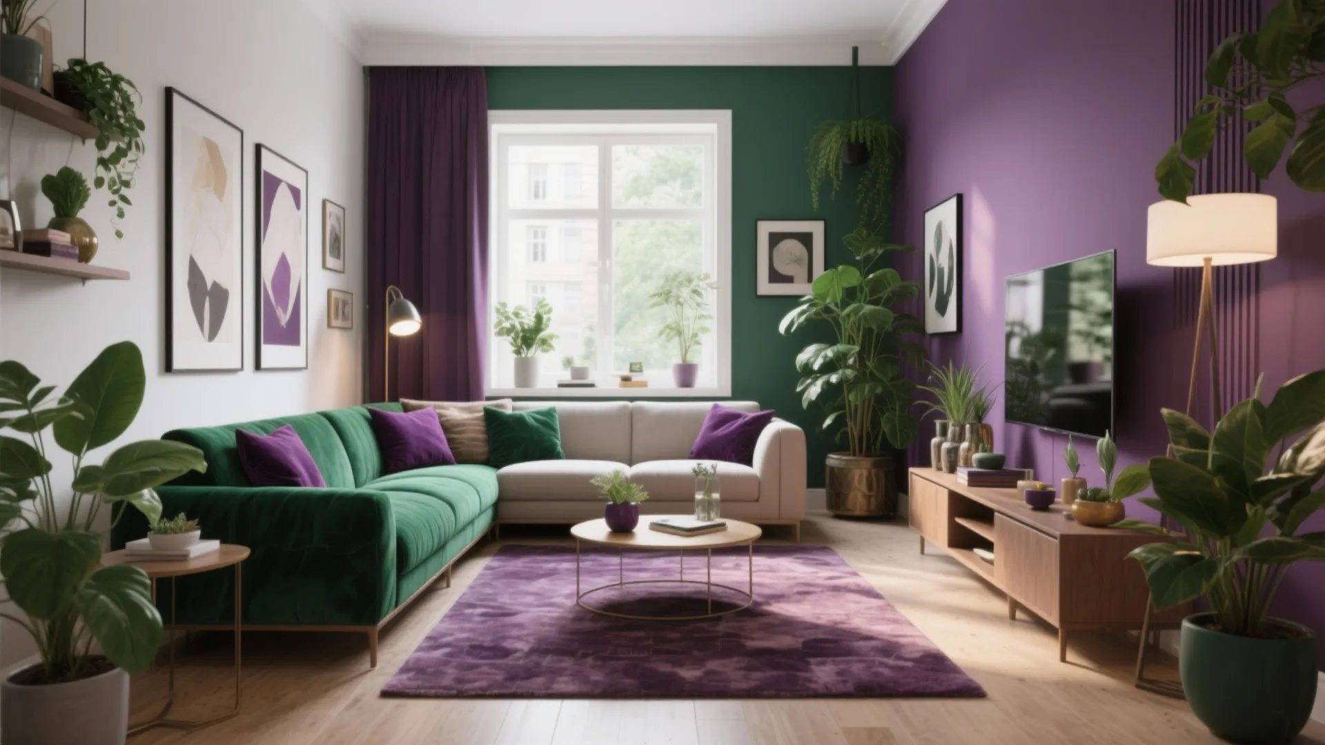 10 Green and Purple Living Room Ideas: Creative Ways to Mix Green and Purple for a Stylish Living Room
