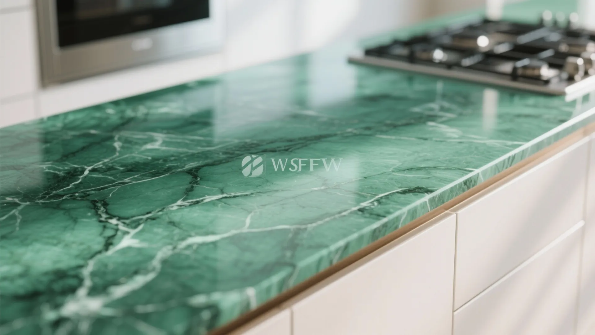 5. Green Quartz Countertops