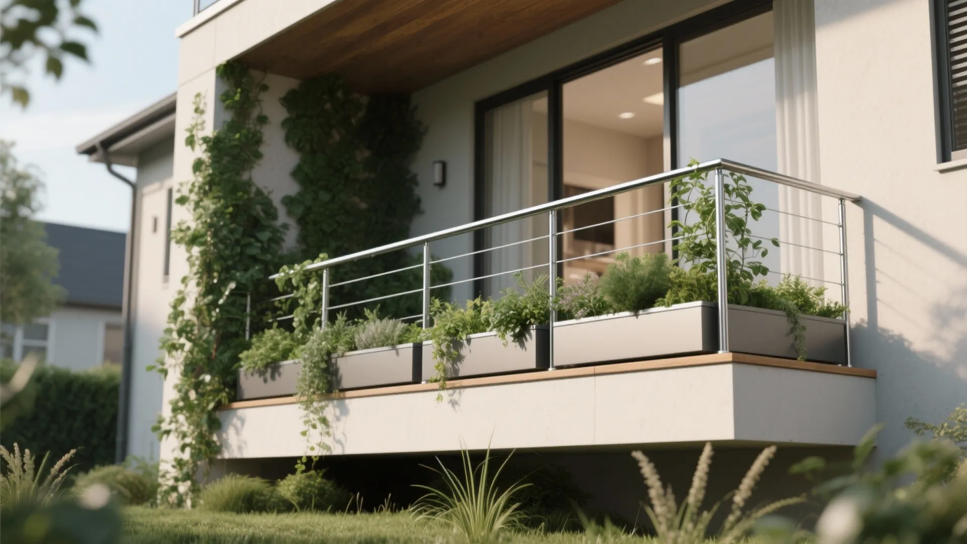 Green railings: planters and screens for biophilic curb appeal