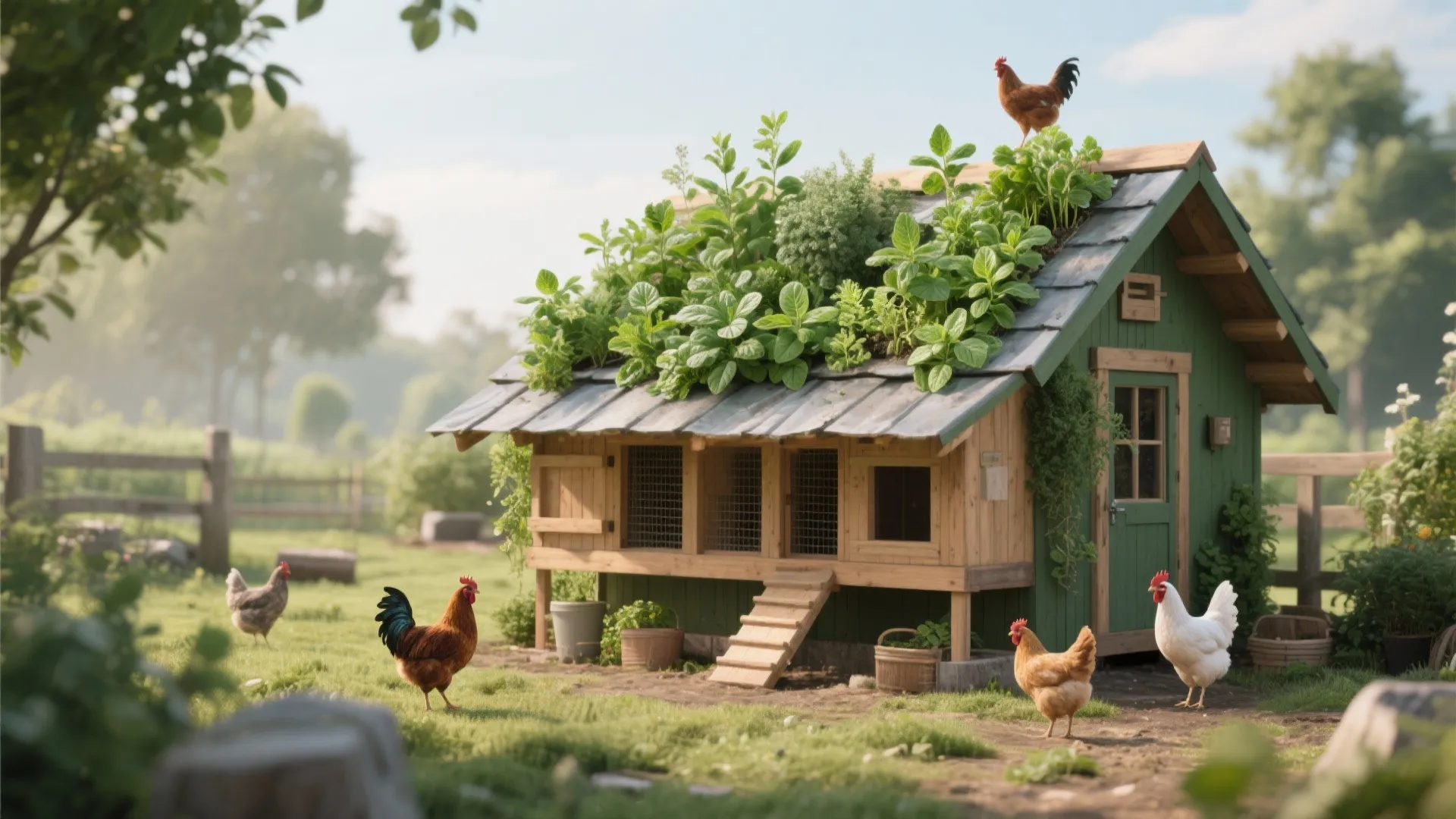 3. Green Roof Chicken House