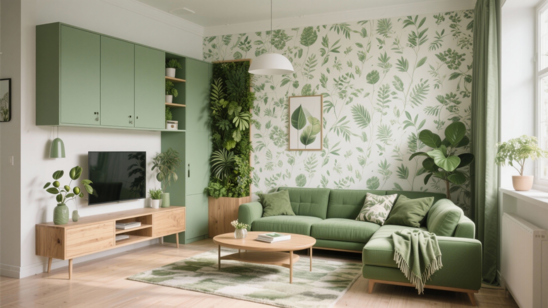 View of 30+ Green Apartment Design Ideas for Stylish Living