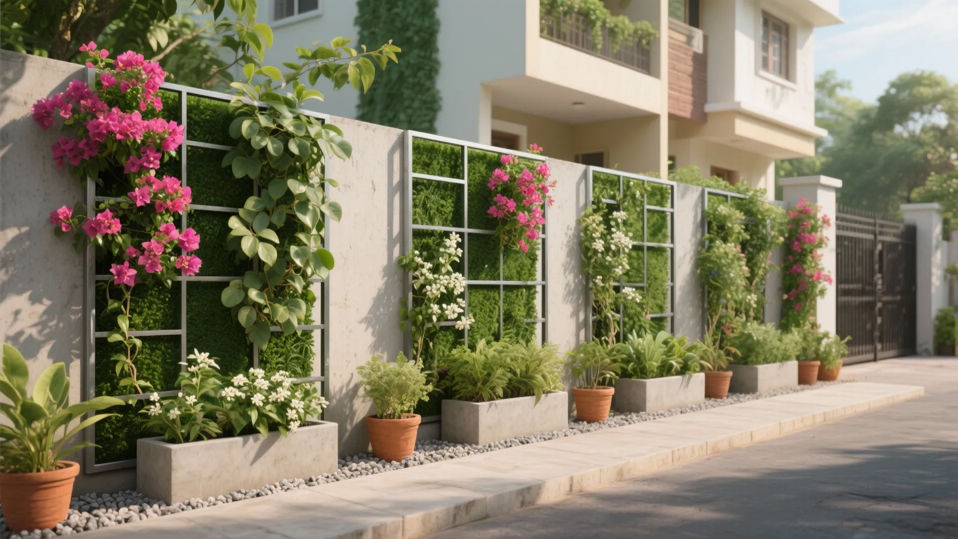 Green Screens and Planter-Integrated Walls