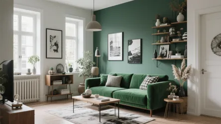10 Living Room Ideas for a Green Sofa