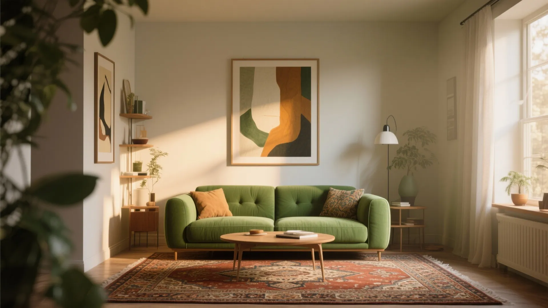 6. Anchor with a Statement Rug