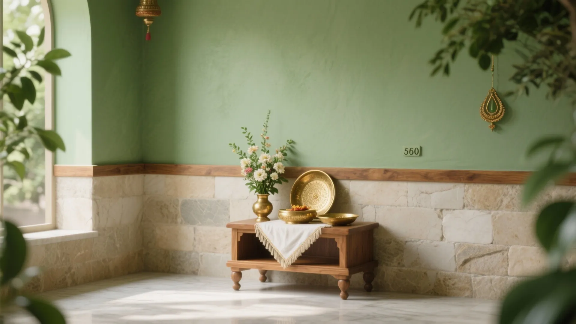 Nature-Green Serenity and Stone Pairings