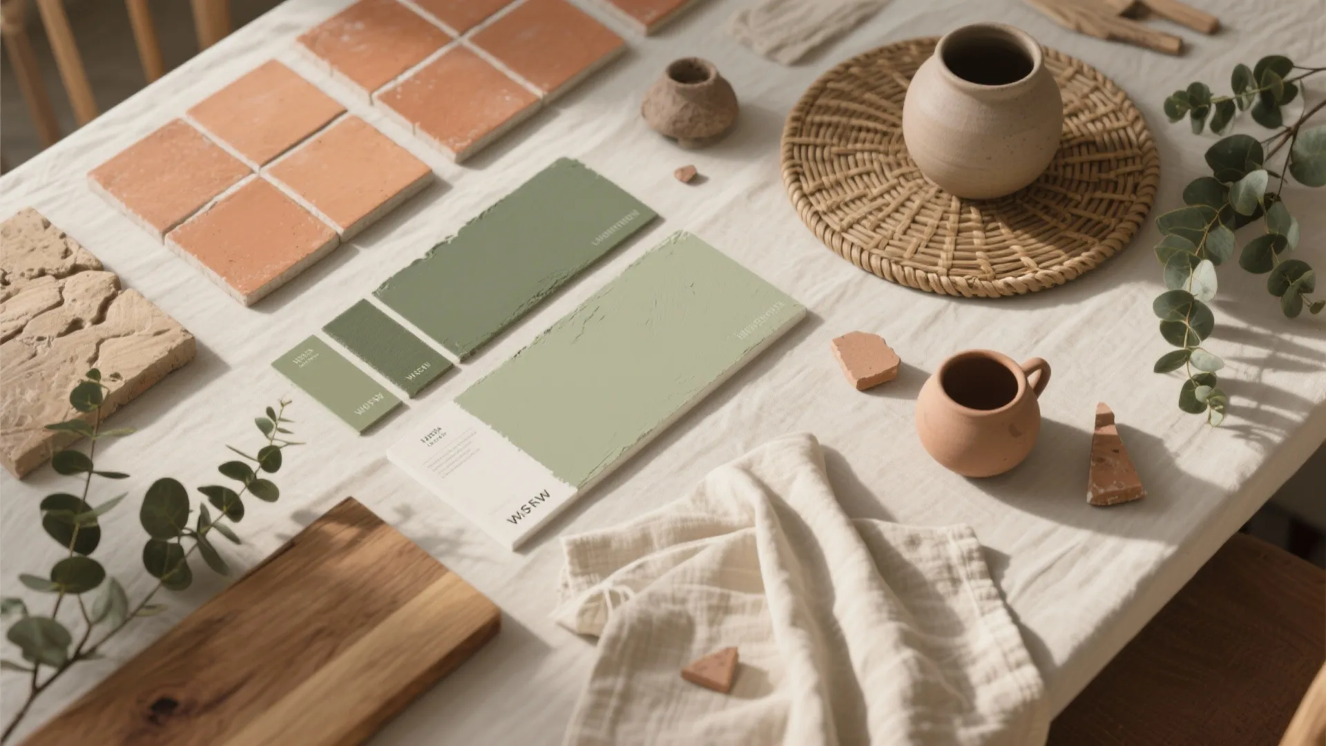Nature-Inspired Greens and Terracotta
