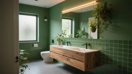 5 Small-Space Ideas for Bathroom Green Tile