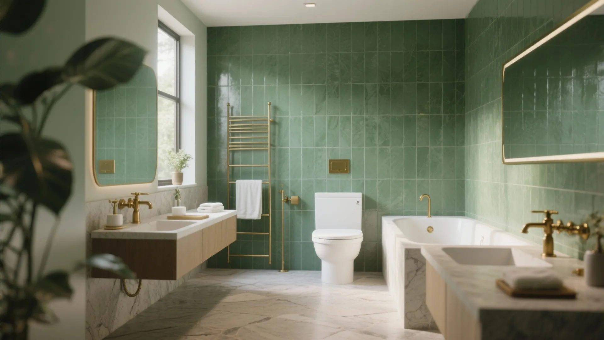 9. Nature-inspired greens and blues