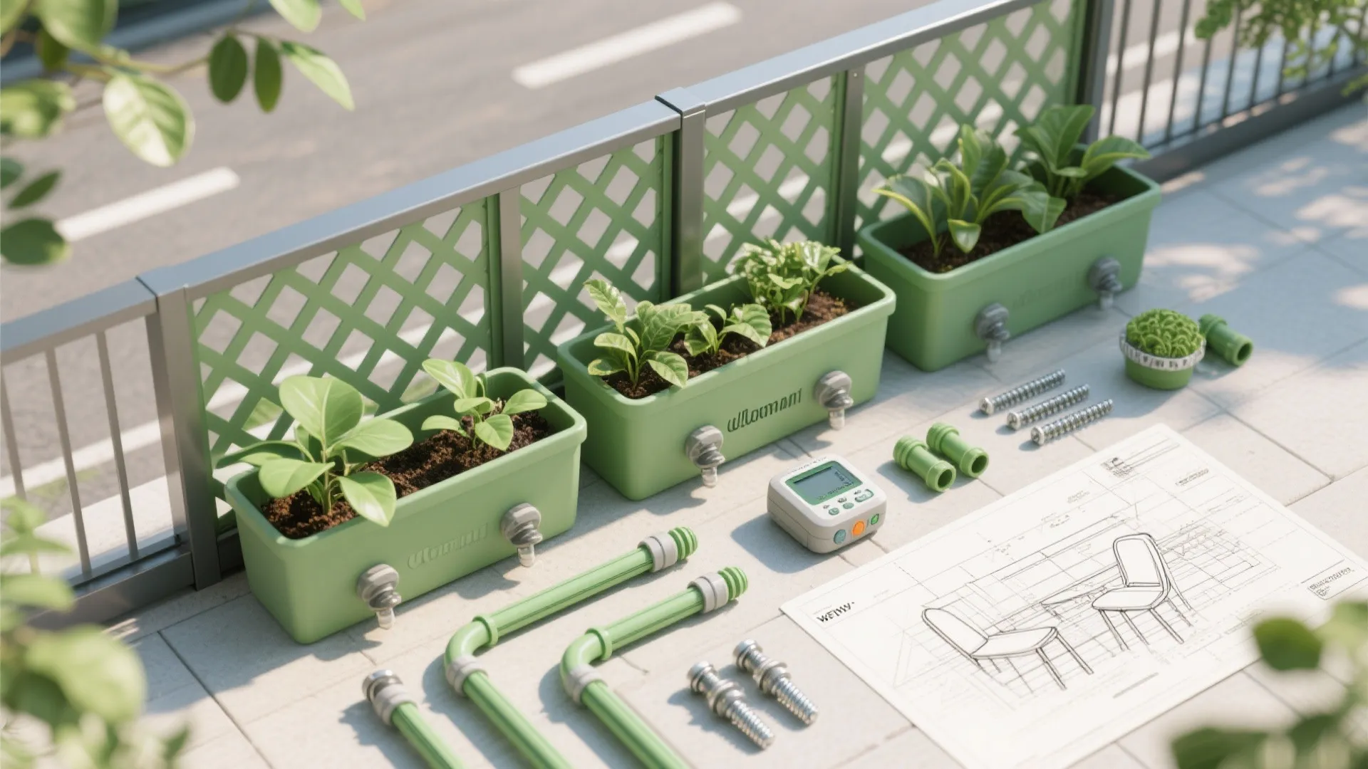 Green Jali: Planters and Screens for Soft Privacy
