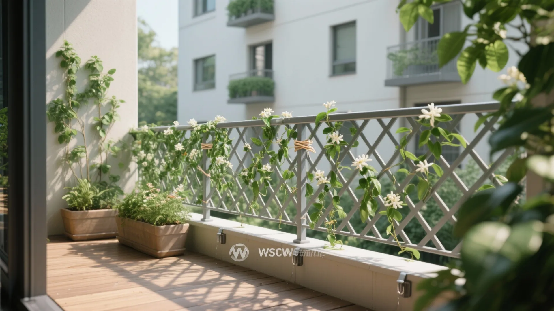 Green Trellis Grill: Planter-Integrated Screens