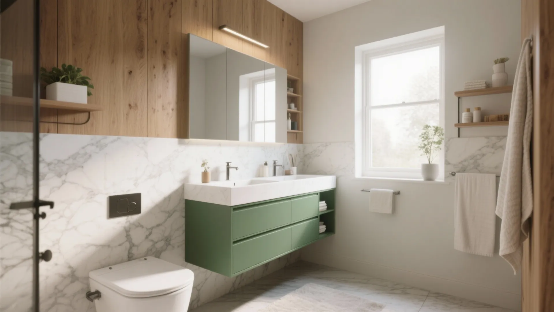 10 Green Vanity Bathroom Ideas