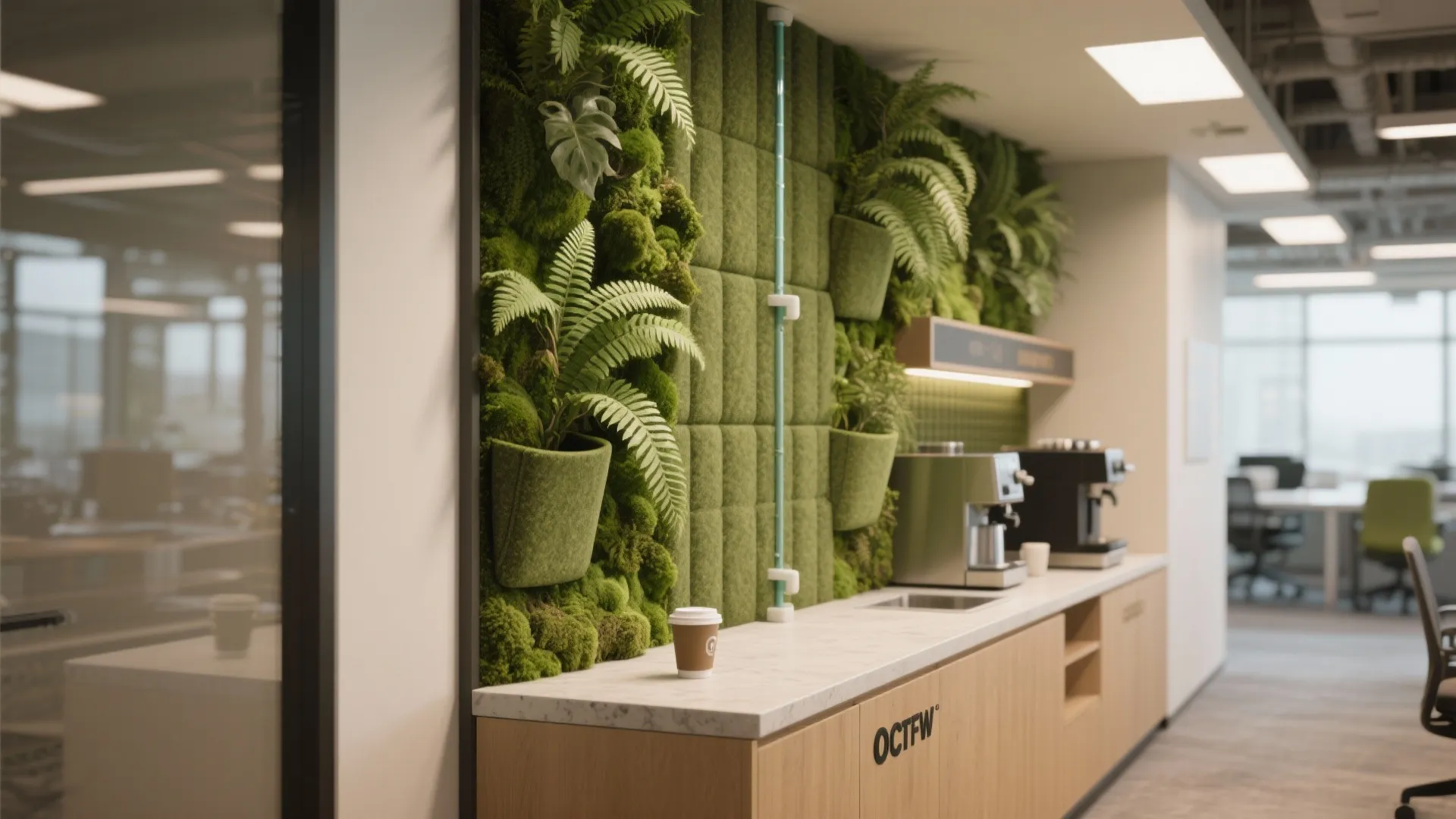 3. Vertical Green Wall and Moss Panels