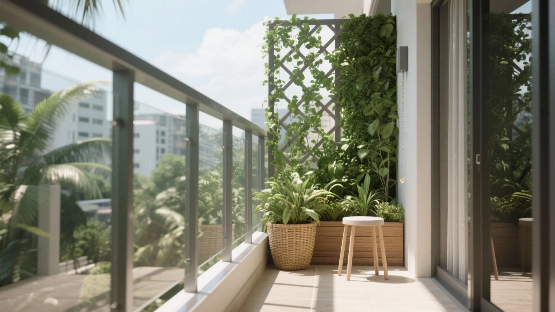 Vertical Green Wall + Privacy Screen