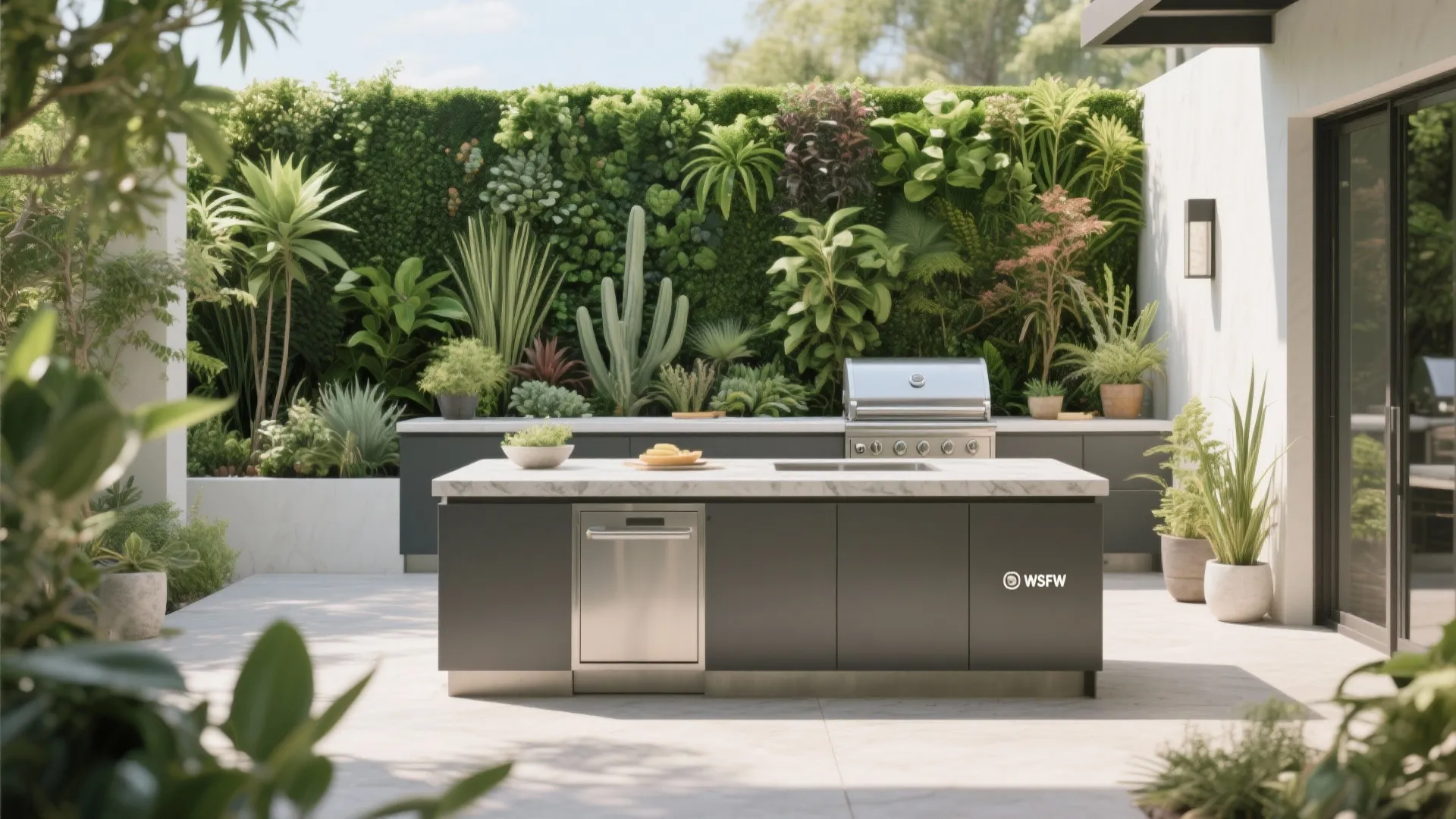 8. Green Wall Backdrop