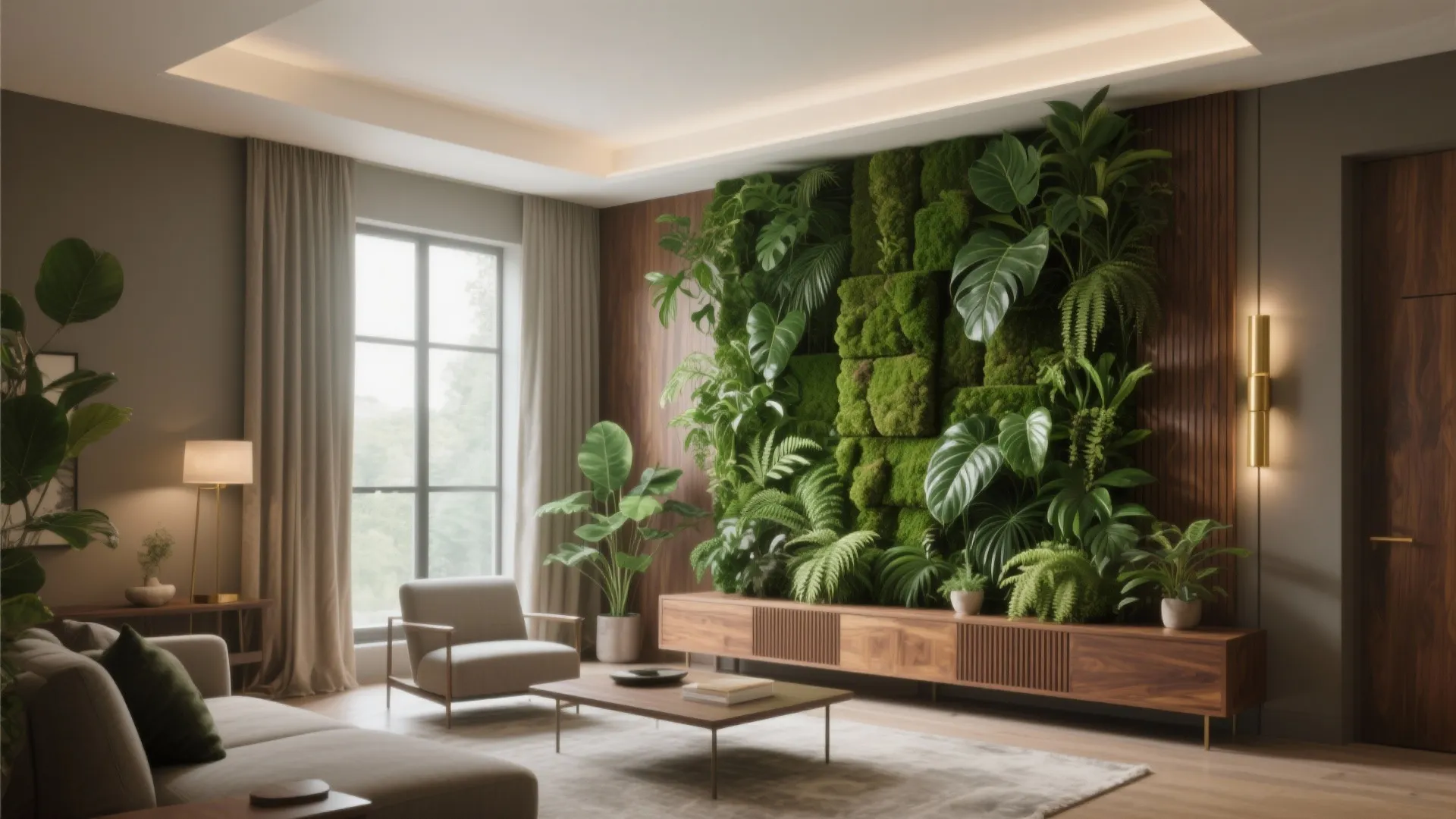 Green Wall in Room: Transform Your Space Sustainably: 1 Minute to a Fresh, Sustainable Green Wall Upgrade