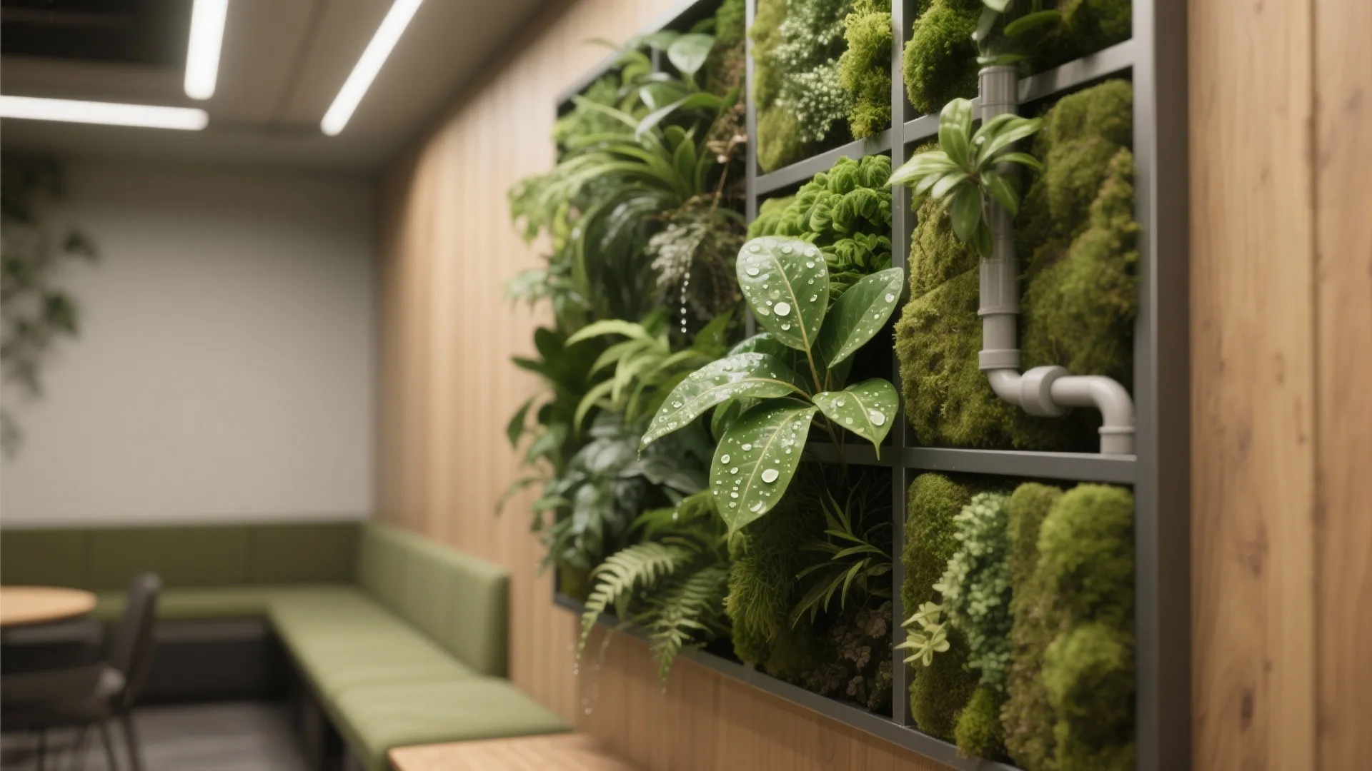3. Wellness Nook with Green Wall