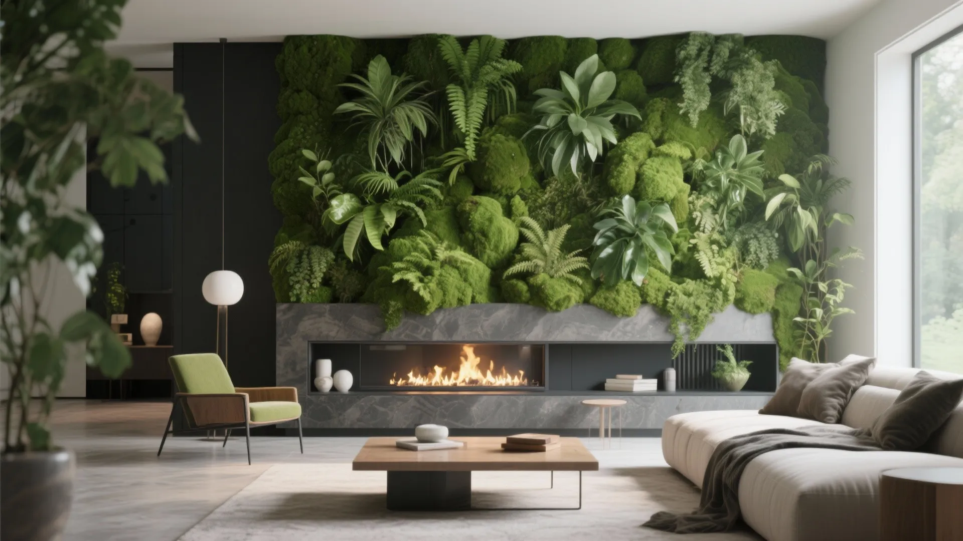 9. Botanical Green Wall