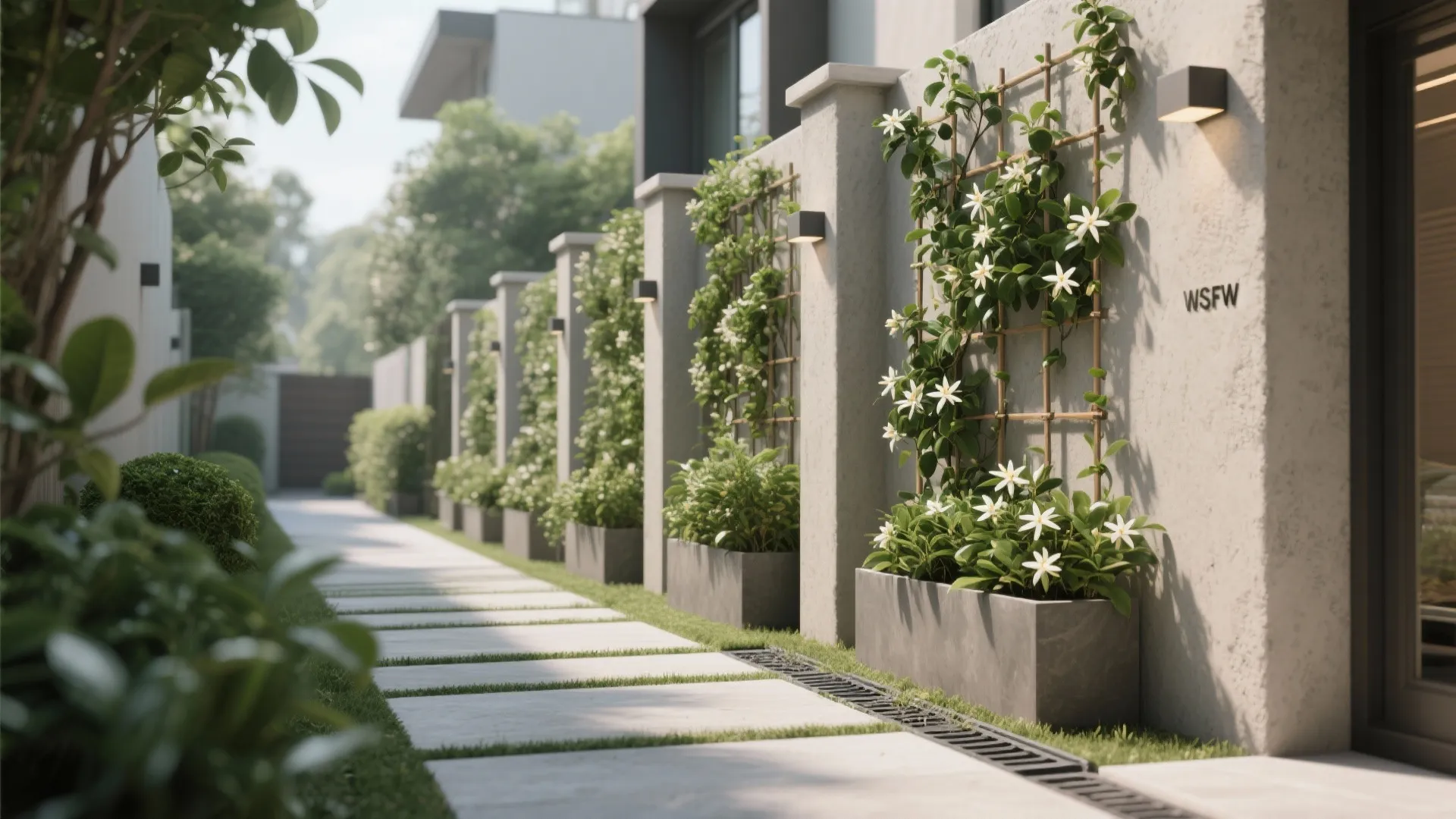 Green Layers: Planters, Climbers, and Living Walls