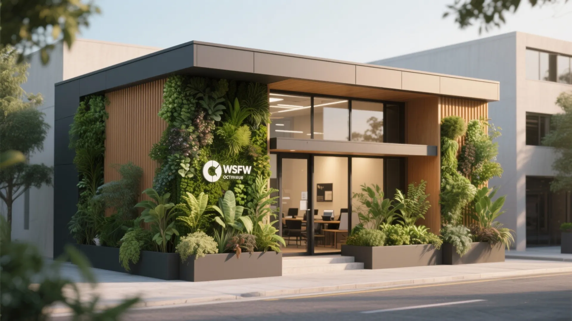 Greenery Walls or Planter Integration