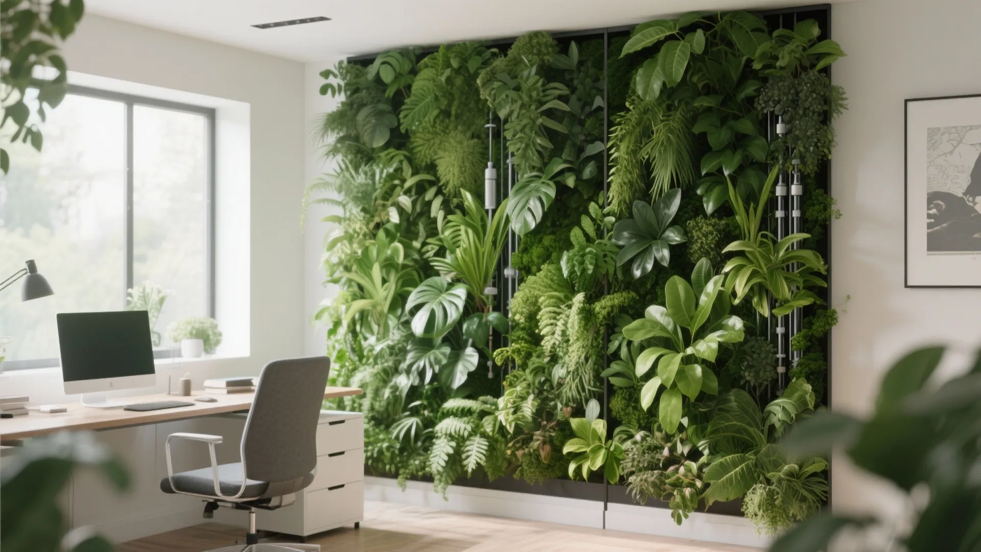 Green wall partitions