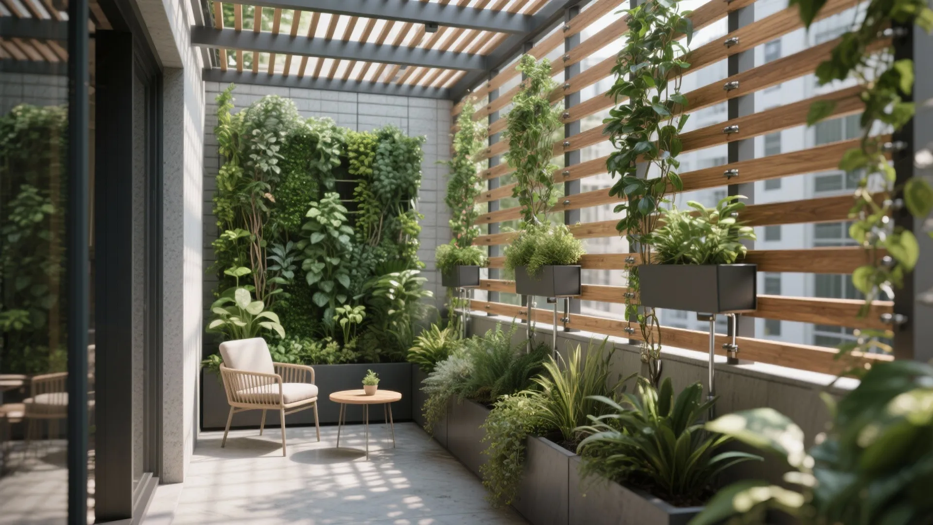 Vertical Garden Pergola Wall