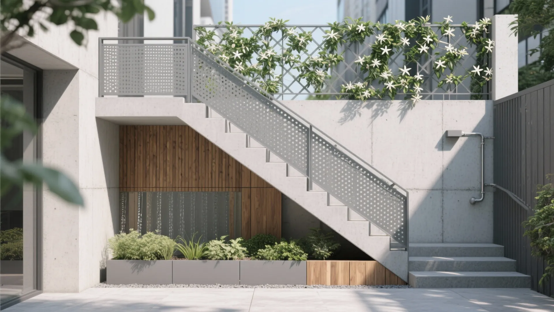 Green Walls and Climate-Savvy Planting