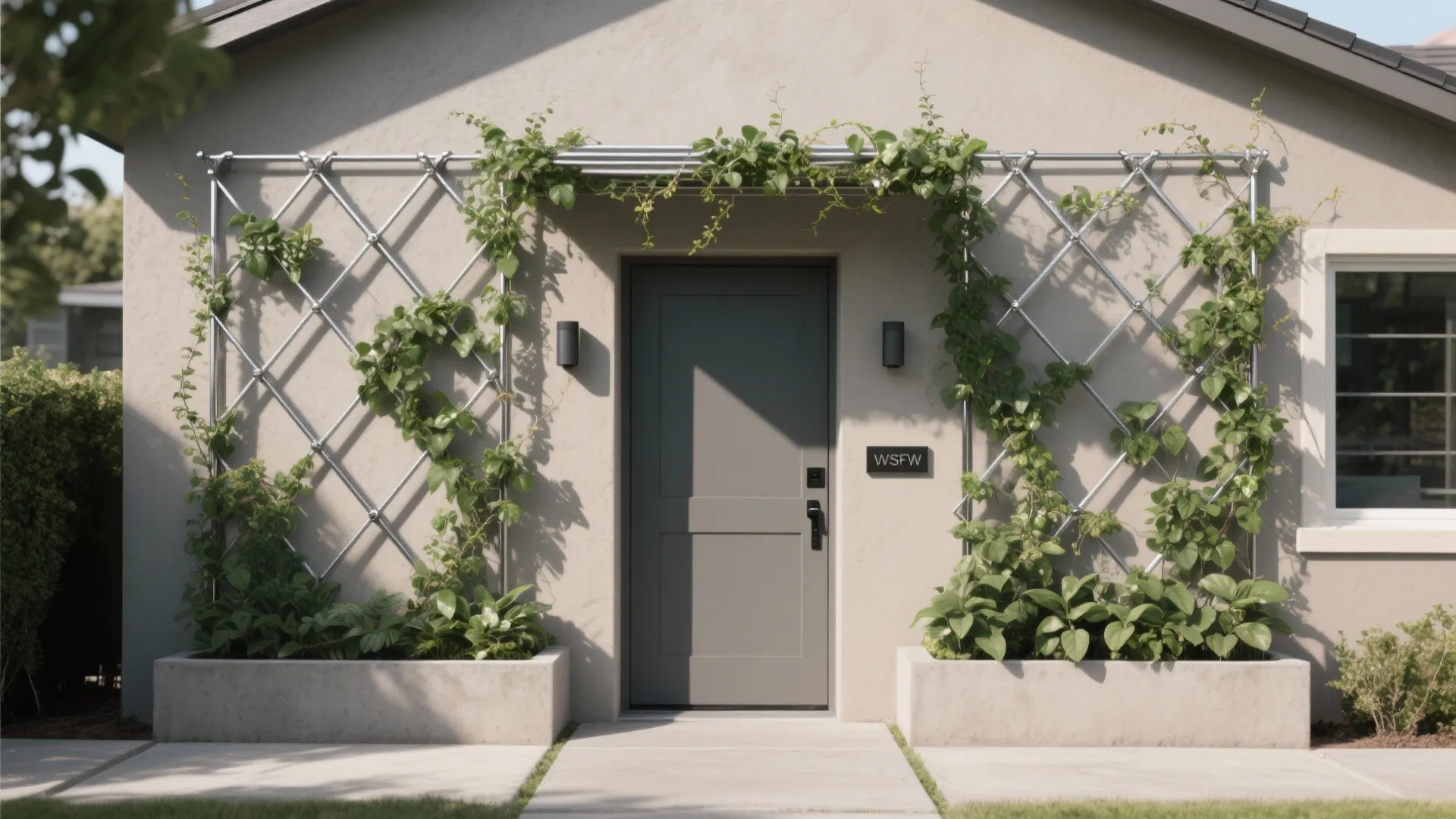 Living green wall for cool and calm