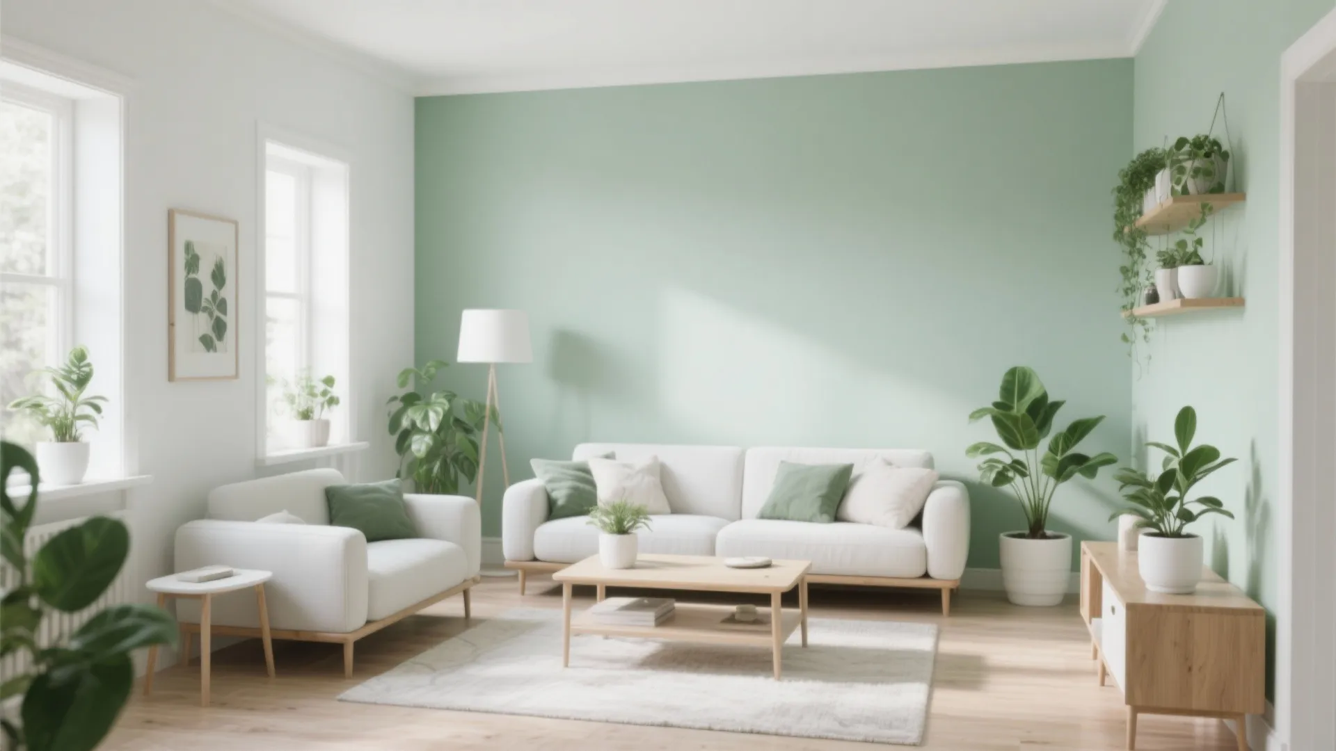 10 Green and White Living Room Ideas: Bringing Freshness and Calm Into Your Living Space with 10 Inspiring Ideas
