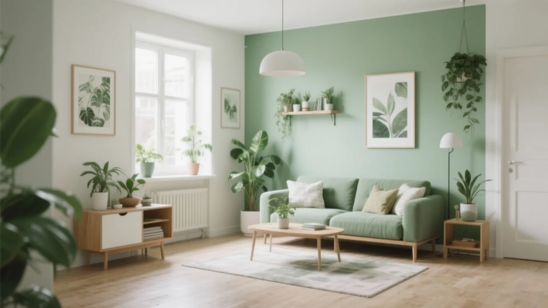 10 Green and White Living Room Ideas: Bringing Nature’s Calm and Freshness into Your Living Space