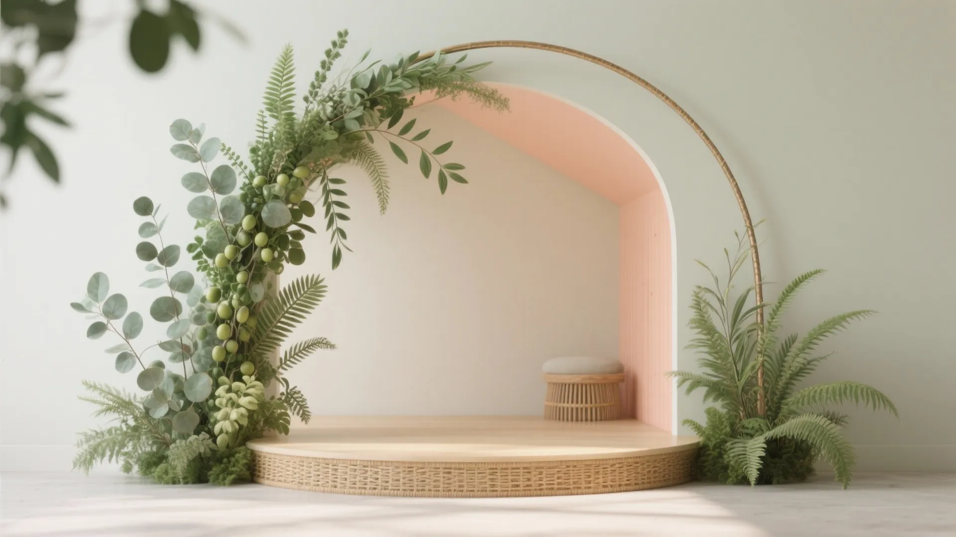 Biophilic Arches and Greenery Frames