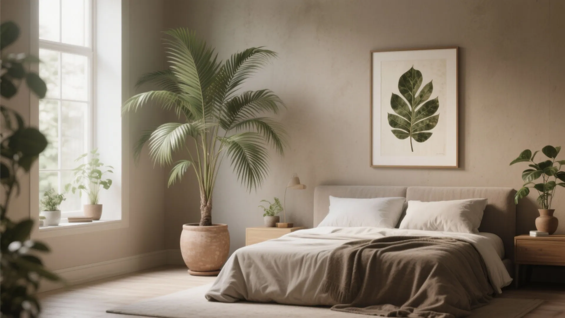 3. Greenery and nature-inspired art