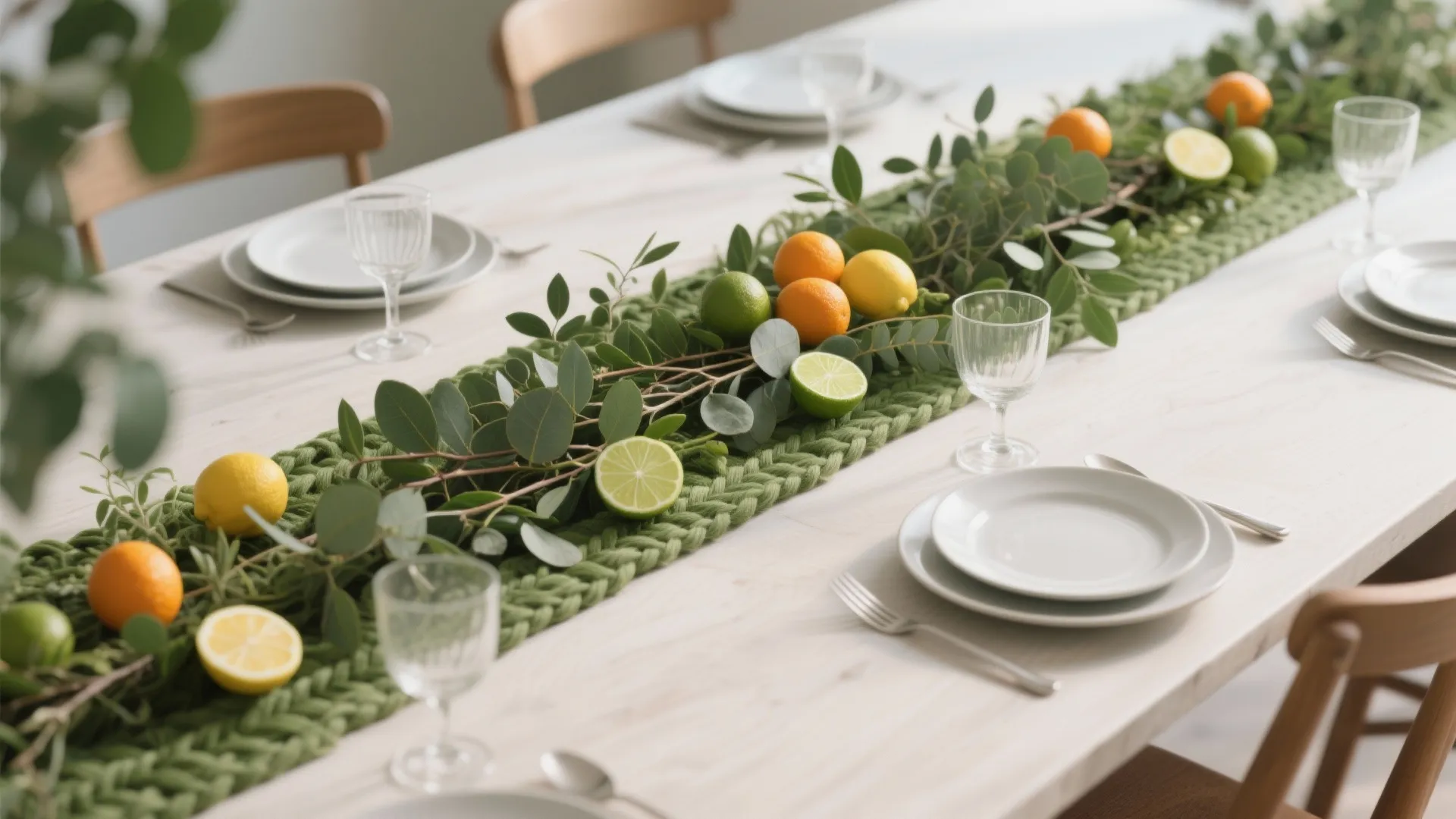 Gender-Neutral Greenery with Citrus Pops