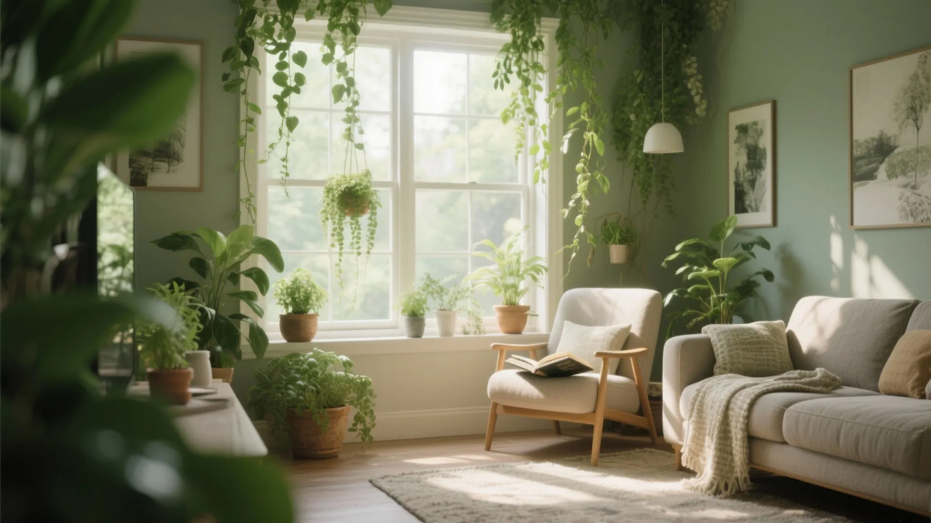 2. Fresh Greenery Corners