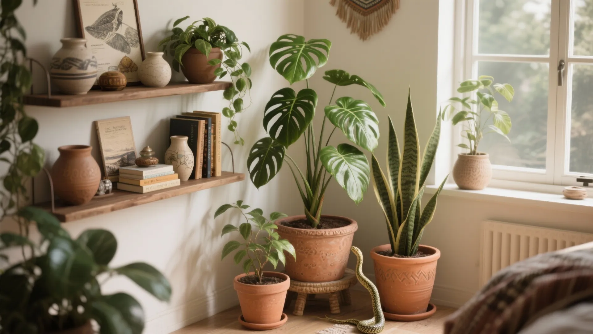 Indoor Greenery and Collected Objects