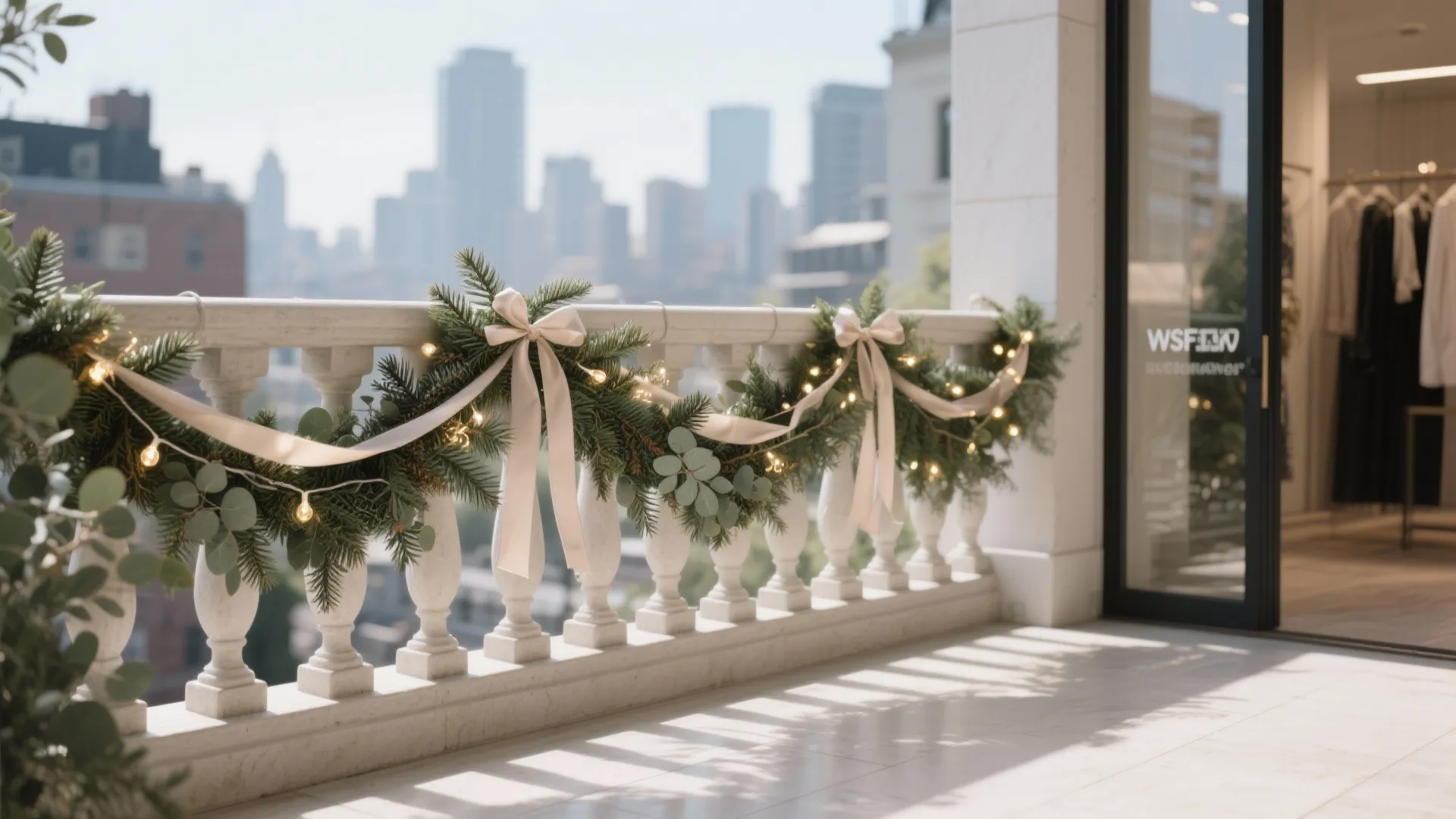 Winter Greenery Rail Styling