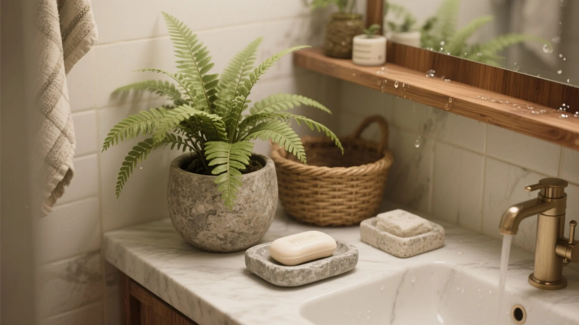 4. Greenery and natural textures